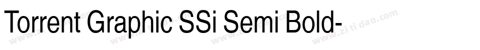 Torrent Graphic SSi Semi Bold字体转换